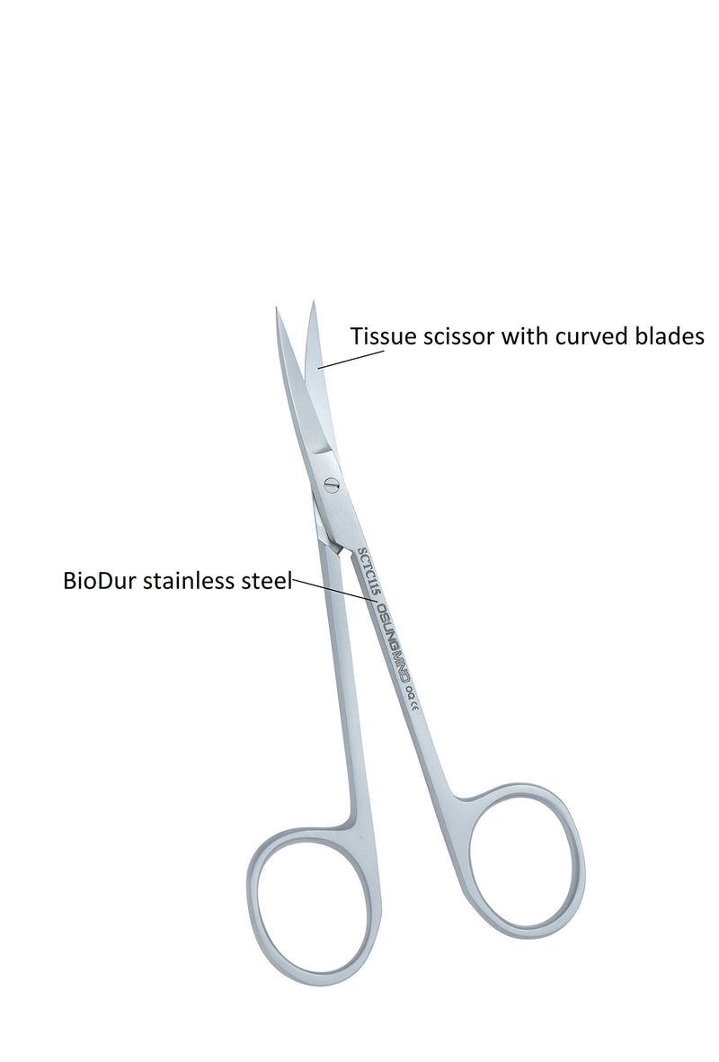 [Australia - AusPower] - SCT115C Tissue Scissor, Curved, 4 3/4", SCT-02 