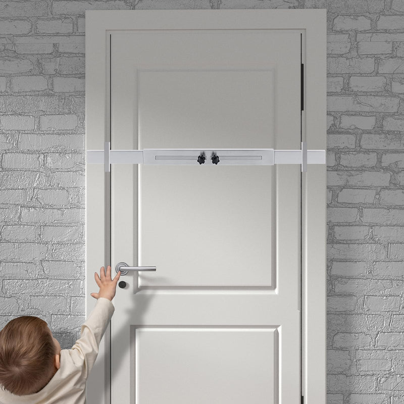 Door Security Door Bar (Stainless Steel - Heavy Duty) Use as Door Security Bar -Door Reinforcement Lock,Protect the Security of the Entire Door. Fits Doors 30"-39" - Safe Room Stainless Steel