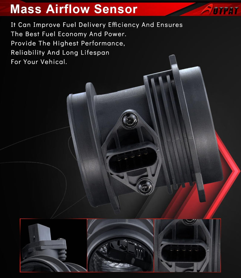 Mass Air Flow Sensor [5-Pins] for:-Mercedes-Benz C240 C280 C320 E320 ML320 ML350 S350 SLK320 CLK320 C32 AMG SLK32 AMG, Replace# 0280217515, 1120940048