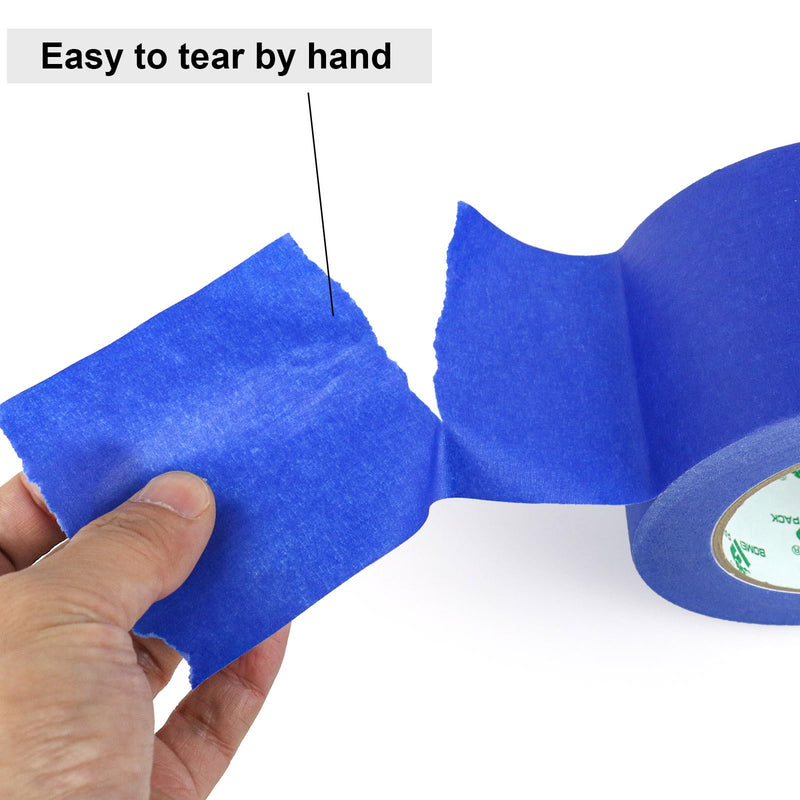 BOMEI PACK Wide Blue Painters Tape 3 Inches x 30 Yards, 3D Tape, 3D Printing Tape for Laser Cutting, 21-Day Clean Removal Wide Masking Tape