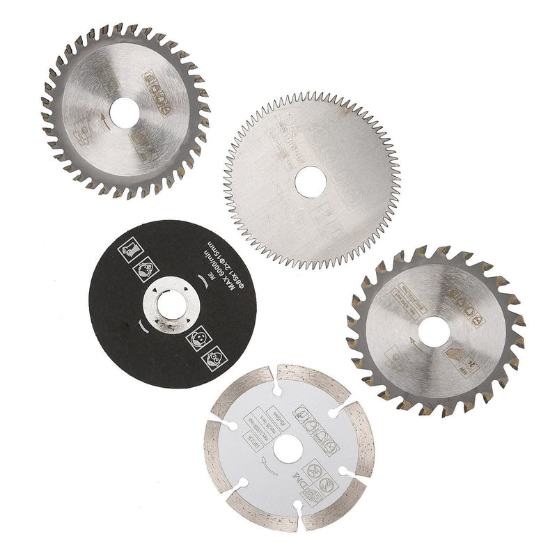 Goshyda High Quality Carbide Circular Saw Blade Fast Cutting 5 Pieces 85mm Inner Diameter 15mm for Electric Saw Machines [Versatile Tool]