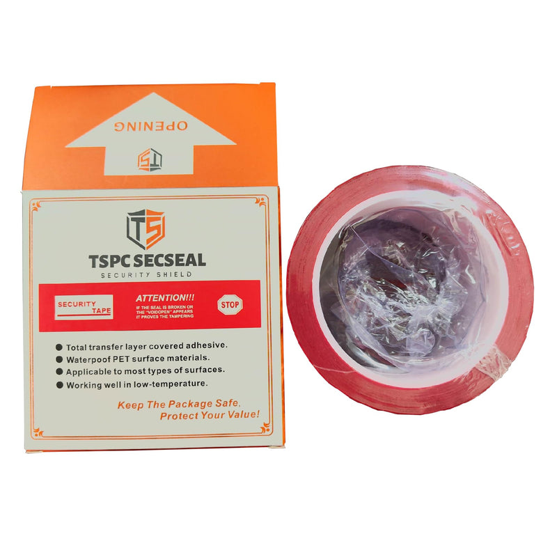 1 Rolls,2" x55 Yards Total Transfer Tamper Evident Security Packing Tape Seals (Superior Tamper Proof with Thick Void Film) 1 Rolls,2" x55 Yards
