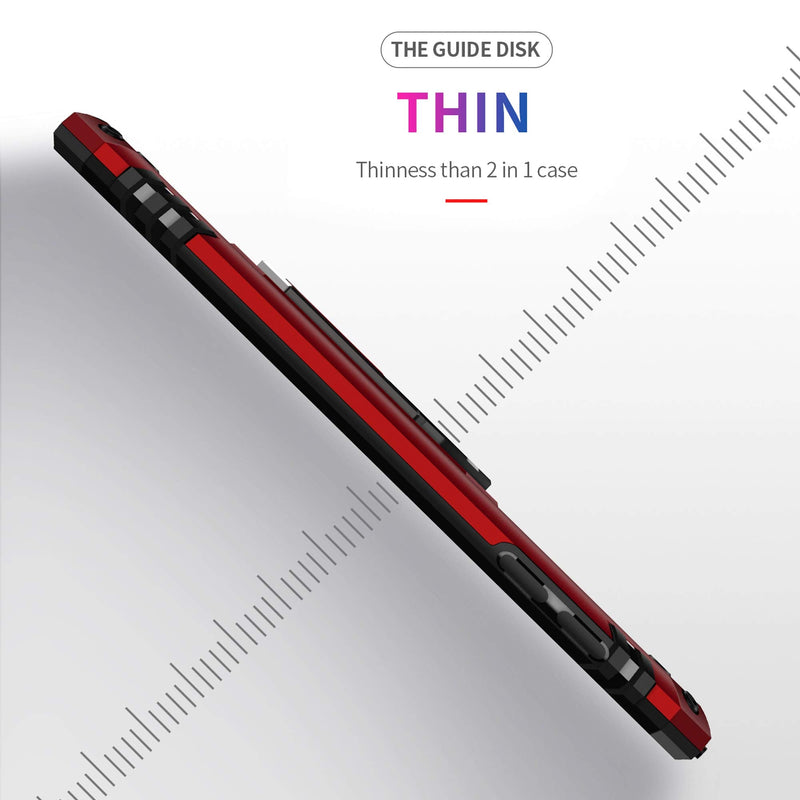 [Australia - AusPower] - ULAK Compatible with iPod Touch 7 Case/iPod Touch 6 Case with 2 HD Screen Protectors, Hybrid Rugged Shockproof Cover with Built-in Kickstand for iPod Touch 7th/6th/5th Generation (Red) Red 