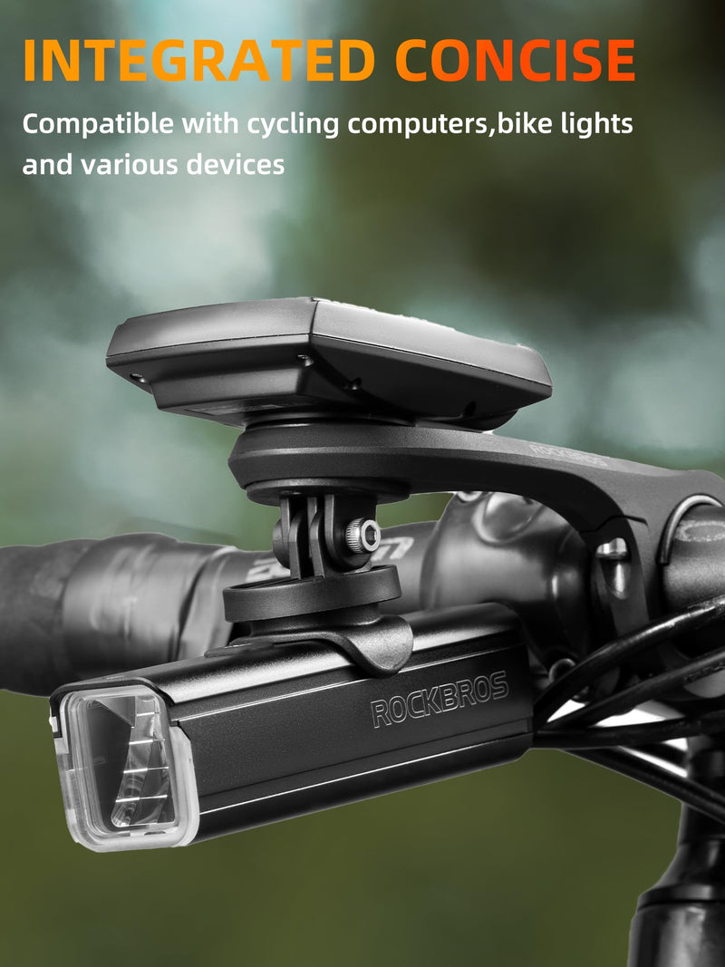 [Australia - AusPower] - ROCKBROS Out Front Mount Compatible with Garmin, iGPSPORT - Bike Handlebar 1.26’’-1.38’’/ 32-35mm 