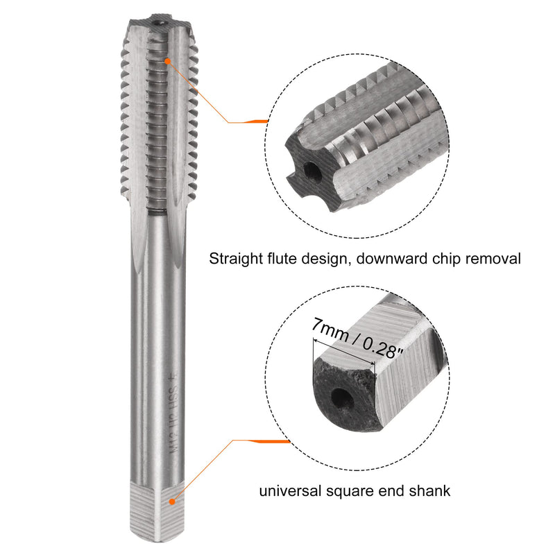[Australia - AusPower] - sourcing map Taps and Die Sets M12 x 1.75 Metric Left Hand Thread with Straight Groove and Round Die 