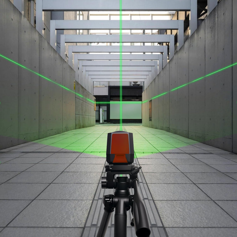 [Australia - AusPower] - Laser Level Self Leveling Green Cross Line,Lazer Level for Picture Hanging,100ft,Rotatable 360 Degree,4 Brightness Adjustment, IP54 Waterproof, DIY, Construction, Magnetic Base, Battery, Carrying Bag 2G Entry-Level 