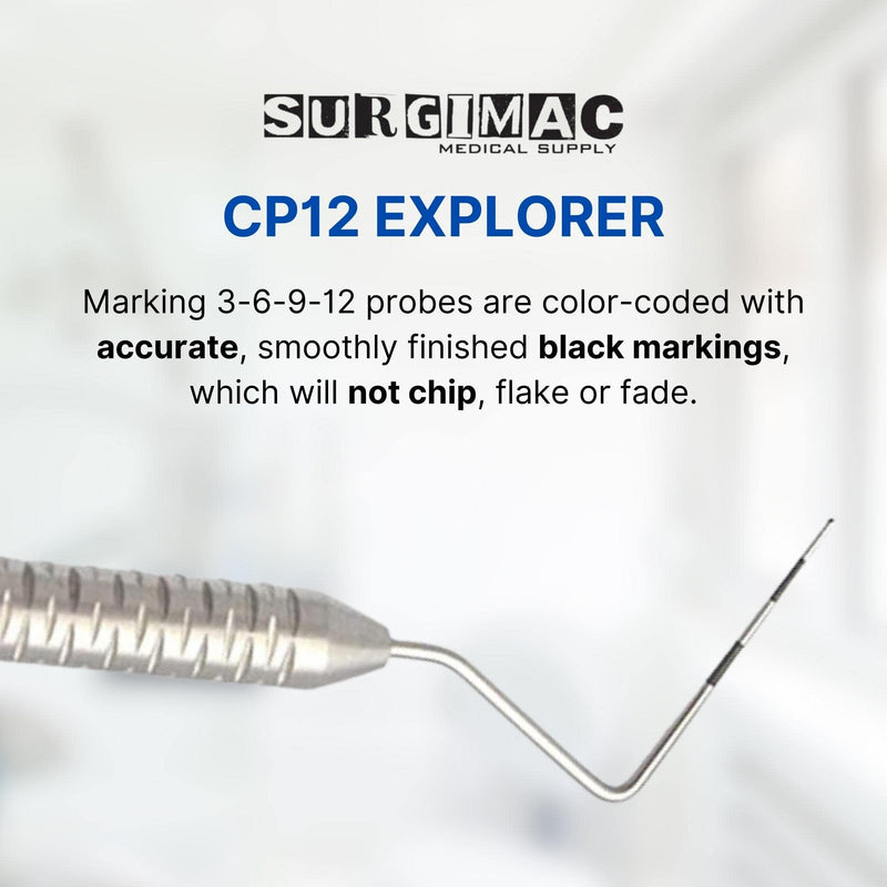 [Australia - AusPower] - #23/CP12 Double-Sided Probe Explorer Dental Probes Dental Instruments (Perio Probe #23/CP-12) Perio Probe #23/CP-12 