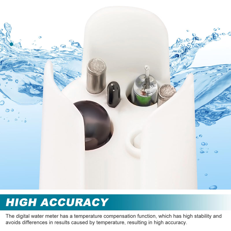 [Australia - AusPower] - PH Meter Water Quality Tester 8 in 1 TDS Meter PH/TDS/EC/ORP/S G/Salinity/ H2/ Temp Meter for Drinking Water, Pools, Hydroponics, Sea Water, Liquid Fertilizer 