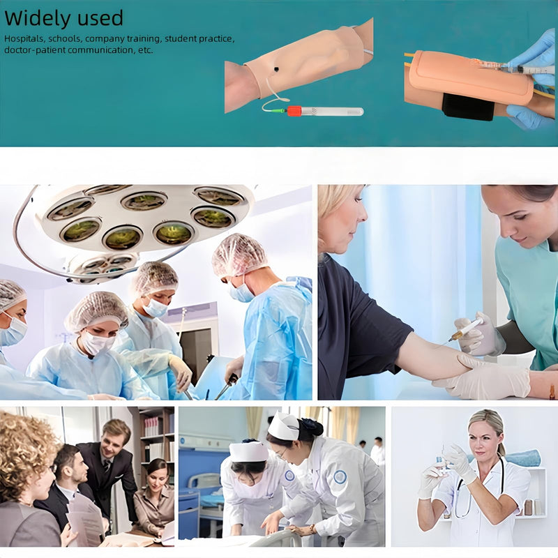 [Australia - AusPower] - Wearable IV Practice Kit,Intradermal Injection Training Pad for Medical Student Training Course, Nurse Injection pad, Suture Practice Complete kit（1tube） 1 tube 