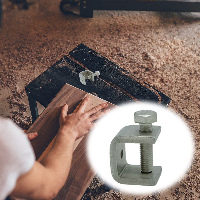 [Australia - AusPower] - 6-Pack 304 Stainless Steel C-Vise Clamps Heavy Duty C-Clamps C Clamps Mini with Stable Wide Jaw Openings Ideal for Home Decor Welding Carpenter Construction 