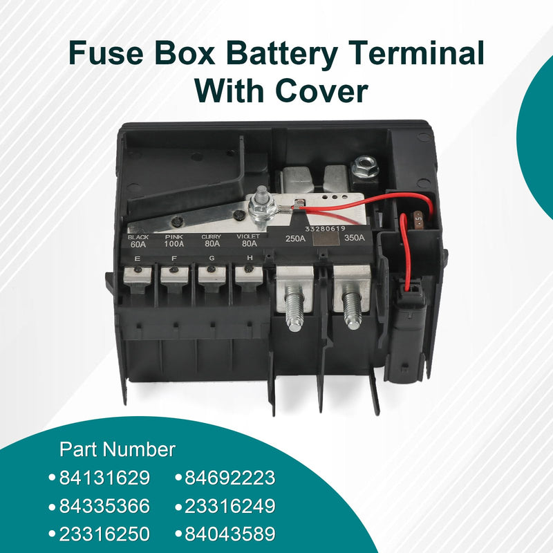 [Australia - AusPower] - Fuse Box Battery Terminal with Cover GM #84131629 84335366 - Compatible with Chevrolet Malibu 1.5L 2.0L 2016-2023 