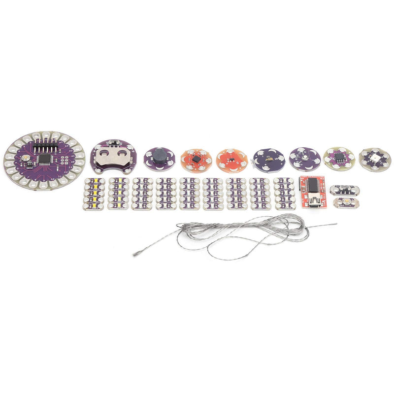 [Australia - AusPower] - Lilypad Kit Wearable Electronic LED and Sensor Kit Temperature Sensor with Cable,Electronic Components 