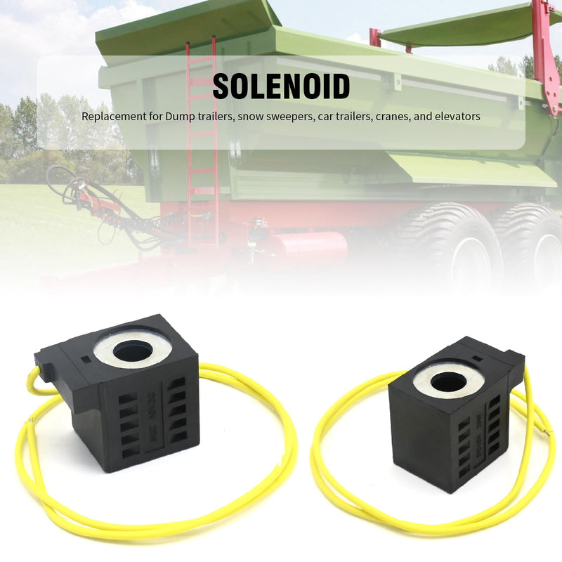 [Australia - AusPower] - 10226-08 Solenoid Coil, Single Lead Wire Equipment, 10V DC 25W 1/2 inch, Replacement for Valve Stem Series 08 80 88 98, Dump Trailer Solenoid 