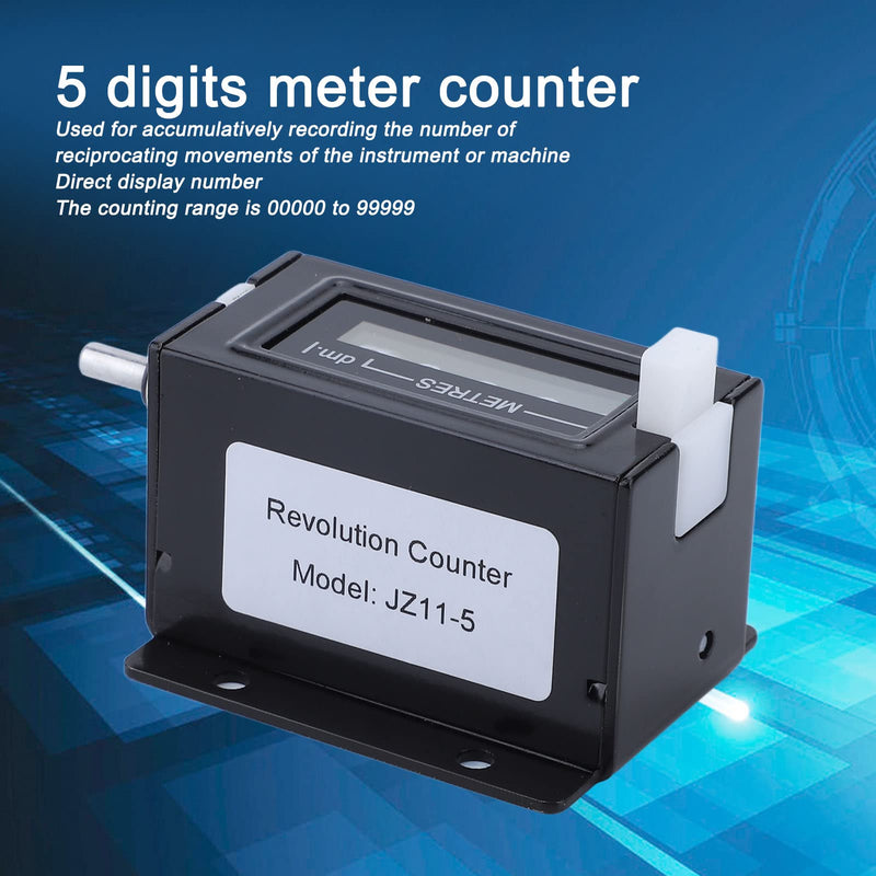 [Australia - AusPower] - Digit Counter 00000 to 99999 Range 5 Digit Meter Counter Mechanical Pull Counter 
