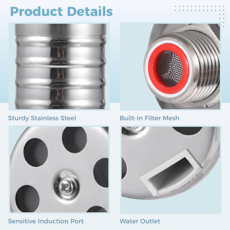 [Australia - AusPower] - 2 PCS Float Valves, 1/2" to 3/4" Fully Automatic Water Tank Float Valve, 304 Stainless Steel Water Level Control Float Valve for Water Tanks, Kitchens, Water Towers, Pools, Livestock Troughs 
