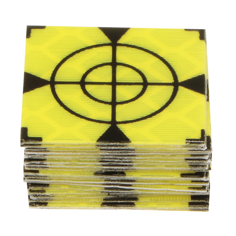 HARFINGTON 20pcs Survey Reflector Sheets 20mm Self-Adhesive Reflective Tape Survey Target Mark for Total Stations, Green 20