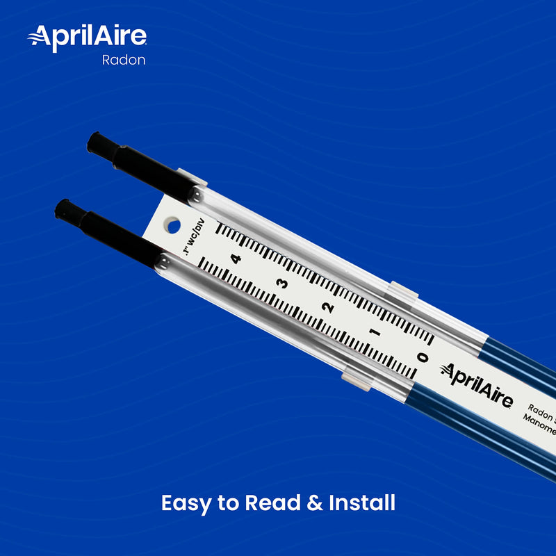 [Australia - AusPower] - AprilAire Easy to Read 0-5" Manometer, Radon Manometer, ARN05M 