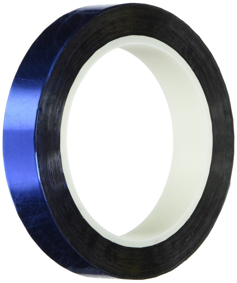 TapeCase Metalized Polyester Film Tape 1" x 5yds - Blue (1 Roll) 5 Yards 1 inches
