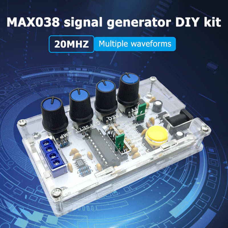 [Australia - AusPower] - MAX038 Signal Generator, DIY Kit 1Hz-20MHz Function Generator Can Output Triangle Axis, Rectangular Wave, Sine Wave and Forward and Reverse Saw Tooth Shaft 