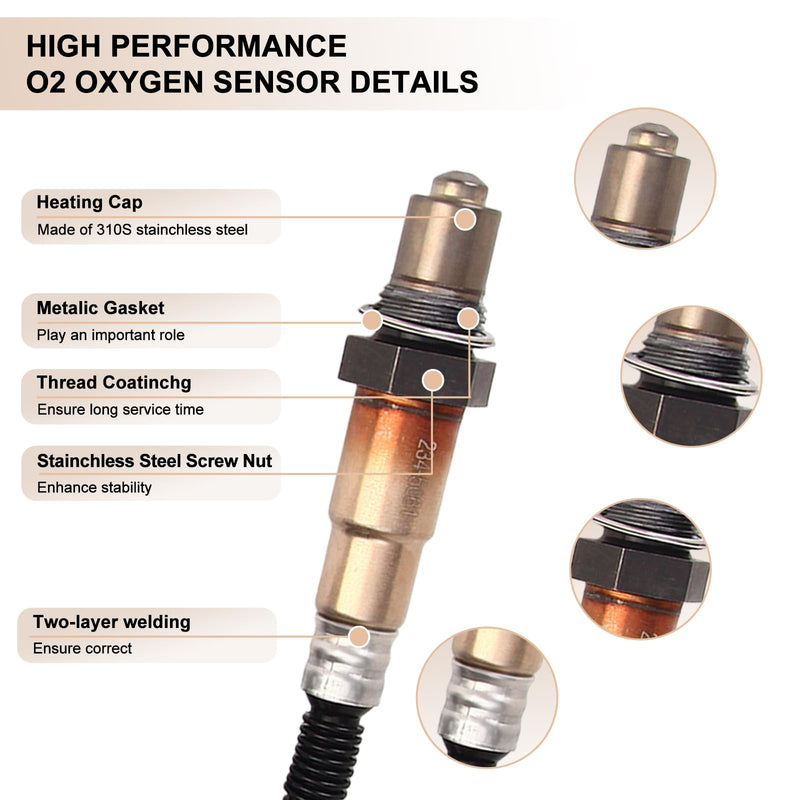 Oxygen O2 Sensor Upstream Fits for Nissan 350Z Sentra, for Altima, for Infiniti M35 G35 FX35 2003-2008 1.8L 2.5L 3.5L, Replace 234-5061, 22693-CD700, 22693-8U300, 5S5677