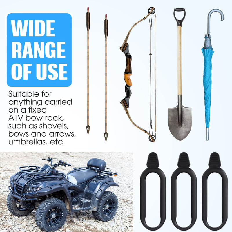 [Australia - AusPower] - 8 Pcs Rubber Snubbers Straps for ATV Gun & Bow Rack Gun Holders Snubbers for ATV Replacement Straps Bow Tool Snubbers Straps for Bow Tool Replace 