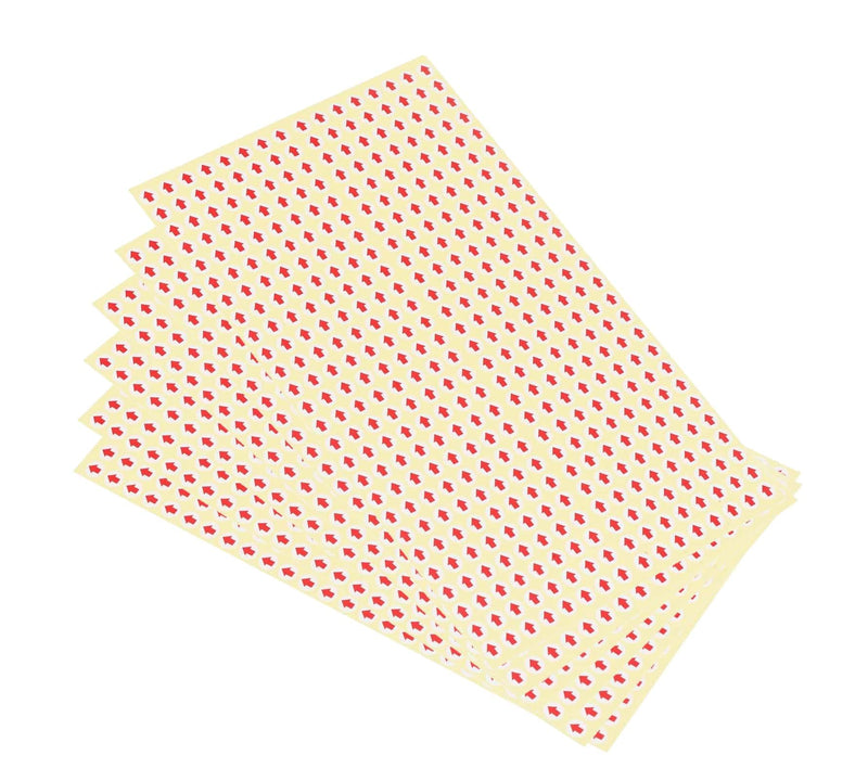 6120 Pcs Mini Arrow Stickers, 0.2" (∅6mm) Self-Adhesive Round Industrial Inspection Defect Small Arrow Markers ∅6mm/∅0.2"