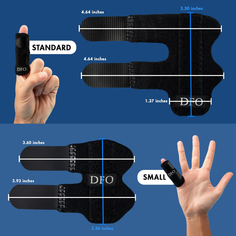 [Australia - AusPower] - Dr. Frederick's Original Trigger Finger Splint - 2ct - Mallet Finger Splint - Finger Brace for Arthritis, Injury, Sprain - Fits Index, Middle, & Ring Finger Pain Regular (2 Splints) 