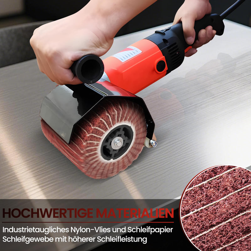 [Australia - AusPower] - Nylon Brush Sanding Roller Brush Satin Roller, Sanding Roll Brush, Sanding Sleeves for Satin Machine Brush Machine Wood Metal Surface Polishing 60/80/120/180 Grit (B-80#) B-80# 