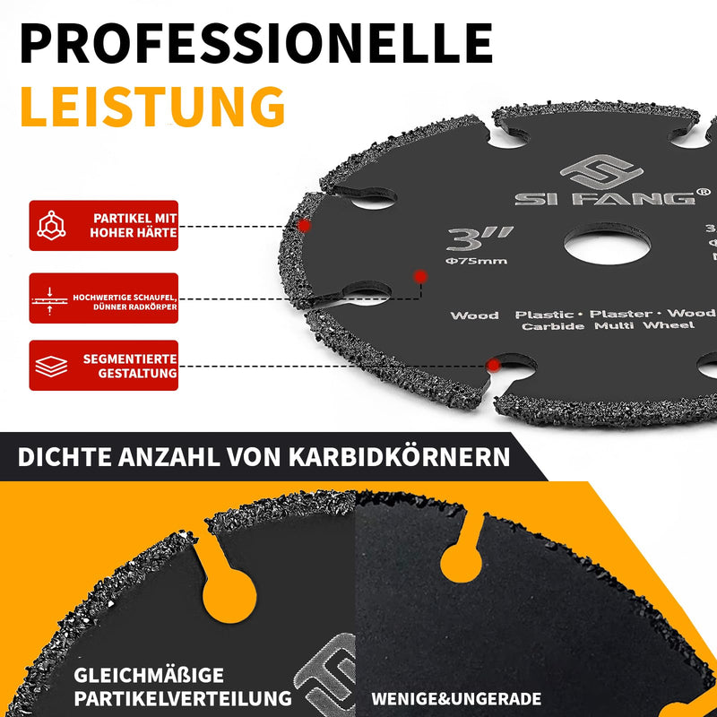 [Australia - AusPower] - SI FANG Pack of 20 Cutting Discs & Flap Discs for Metal Diameter 75mm for Mini Angle Grinders, Cutting, Polishing, Metal Grinding 20-piece set 