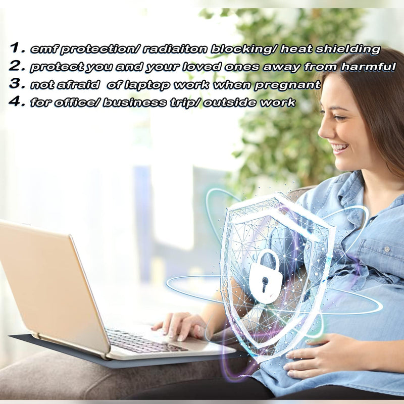 EMF Blocker Lap, Radiation Blocking Computer Pad, Protect Our Body from EMF, Radiation, Fits Laptops, Notebooks, Tablets Anti-Radiation Laptop Computer Pad (Gray, 12 * 16 in) Gray 12*16 IN