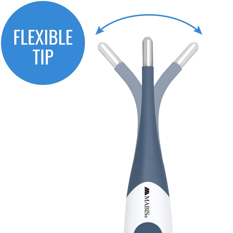 [Australia - AusPower] - MABIS Digital Thermometer for Babies, Children and Adults for Oral, Rectal or Underarm Use, Blue, 20 Sec 