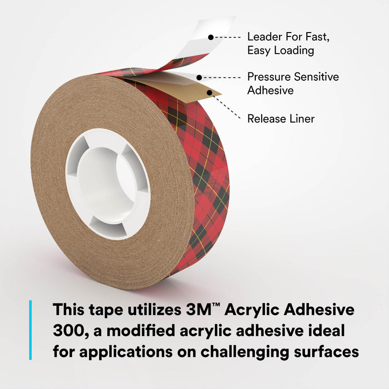 [Australia - AusPower] - 3M Scotch ATG Adhesive Transfer Tape 969, Clear, 3/4 in x 36 yd, 5 mil (Pack of 12) 0.75 in x 36 yd 5.0 mil 108.0 
