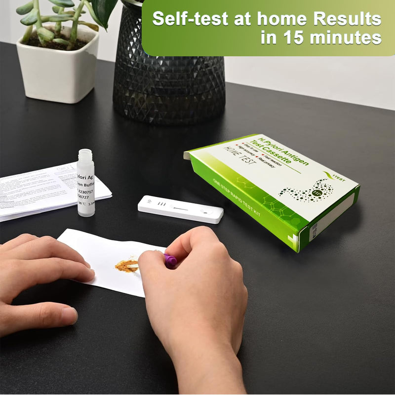 [Australia - AusPower] - Helicobacter Pylori Stool Test Kits, H. Pylori?h. Pylori Stool (Antigen)10-15 Minutes of Quick Home Testing, The Result is Highly Accurate, Easy to Read and use 