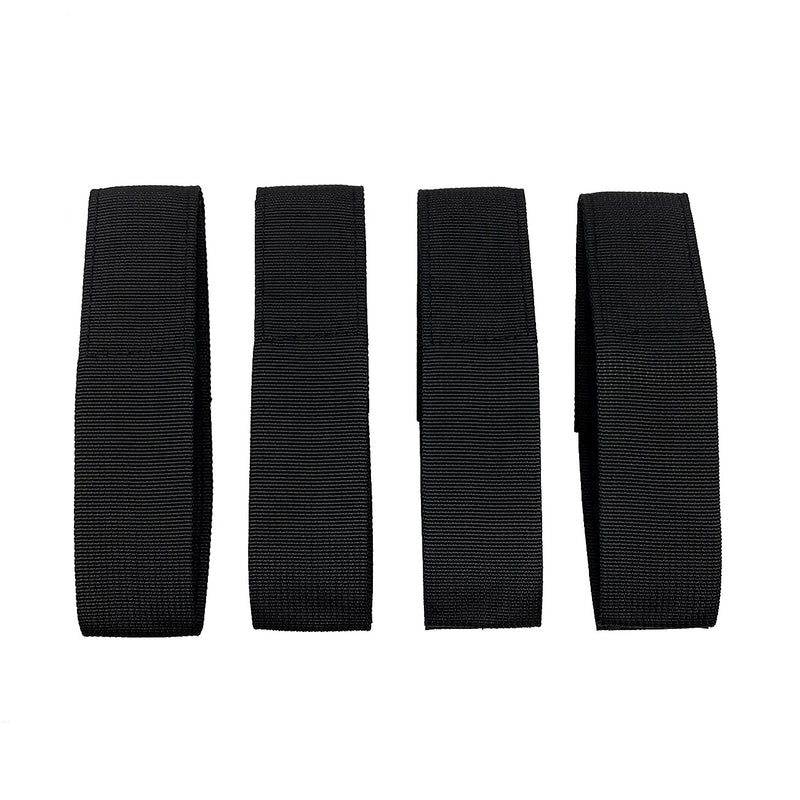 [Australia - AusPower] - Soft Top Straps,Back Window Straps for Jeep Wrangler JK,Soft Top Tie Down Straps for Jeep,Heavy Duty Rear Window Straps,Black,(Pack of 4) Black 
