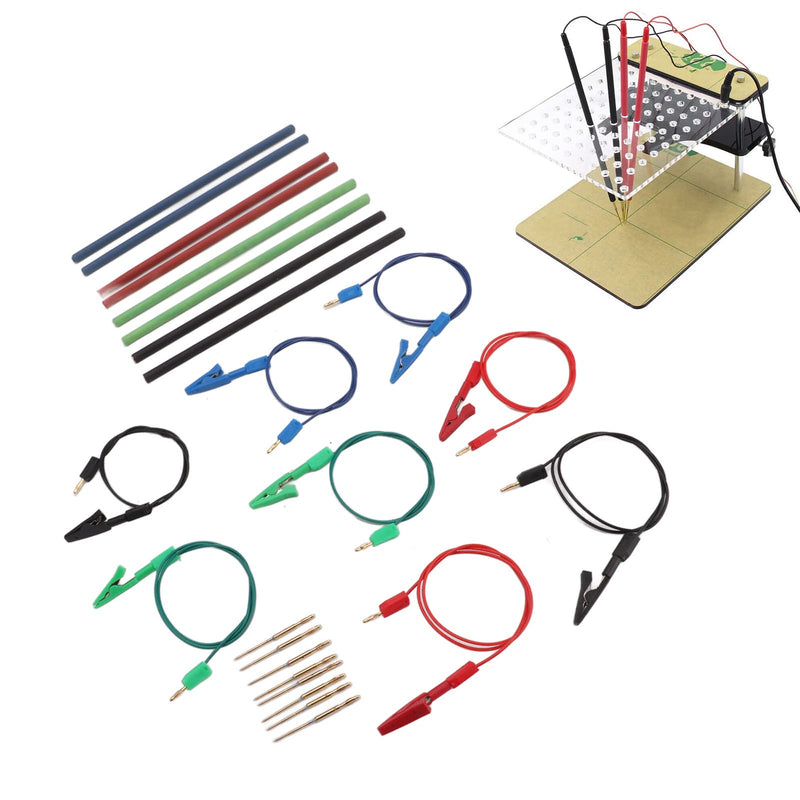 [Australia - AusPower] - Frame Probes with Metal Probes & Rods, 24 Piece ECU Programming Connection Cables Clips Conductivity Complete Kit Compatible with Chip Tuning Tools for Secure ECU Reading Writing 