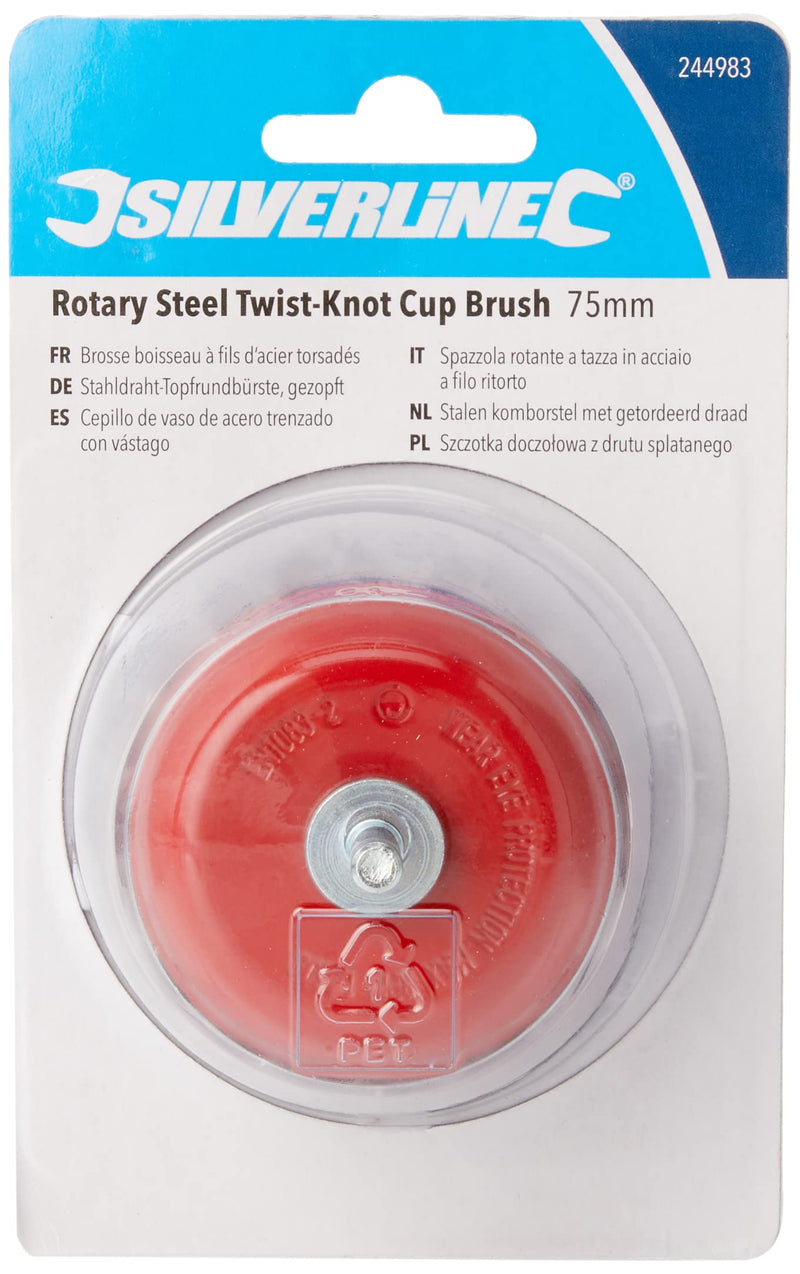 [Australia - AusPower] - Silverline 244983 Twist-Knot Cup Brush, 75 mm 