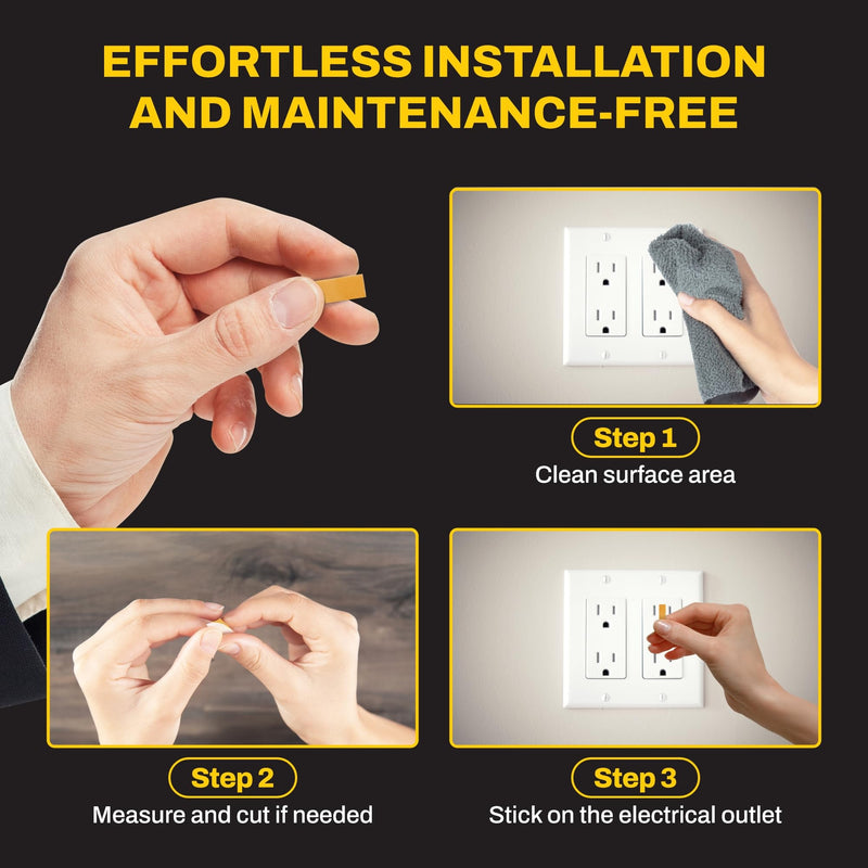 [Made in Korea] Home Safety Bundle – Outlet Fire Prevention Stickers + Ultra-Thin Bathtub Non-Slip Stickers
