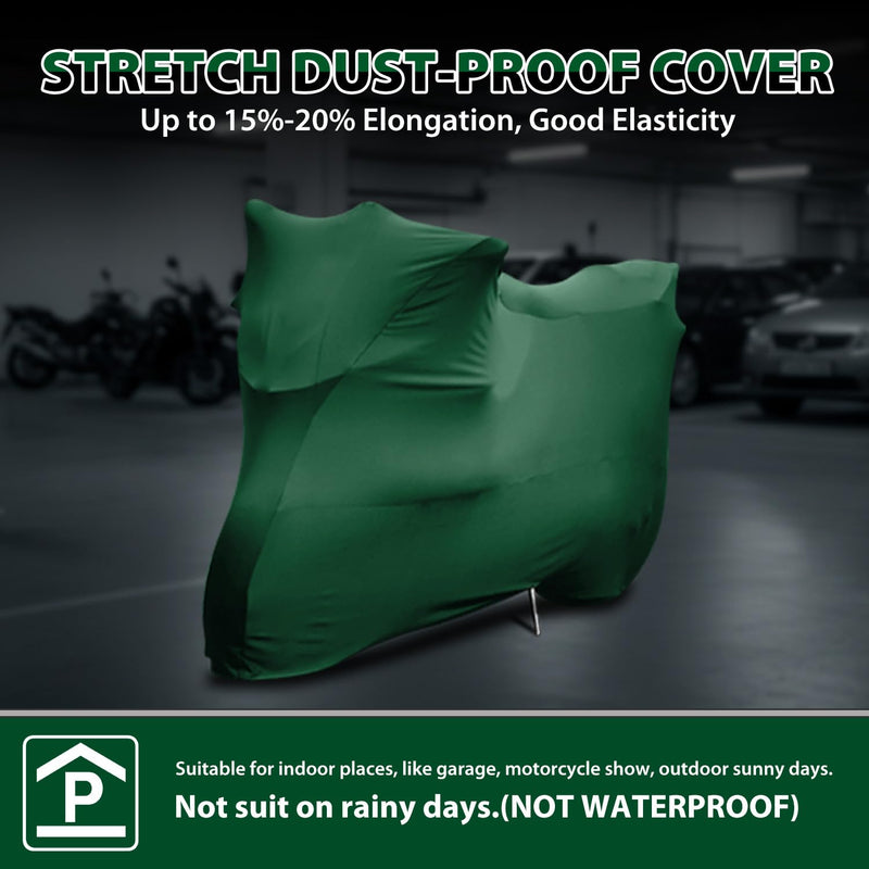 [Australia - AusPower] - WinPower Indoor Motorcycle Cover, Soft Stretch Breathable Dustproof Scratch Protection Elastic Powersports Vehicle Covers, 96inches XL(96 x 41 x 49 inches) 