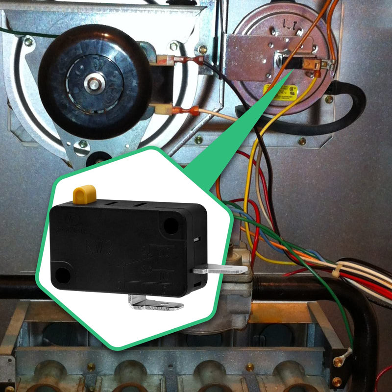 [Australia - AusPower] - 1 Pcs KW3 Snap Action Switch 125V/250V,Micro Limit Switch for Air Fryer Microwave Vacuum Cleaner Coffee Machine(Normally Open) 1 