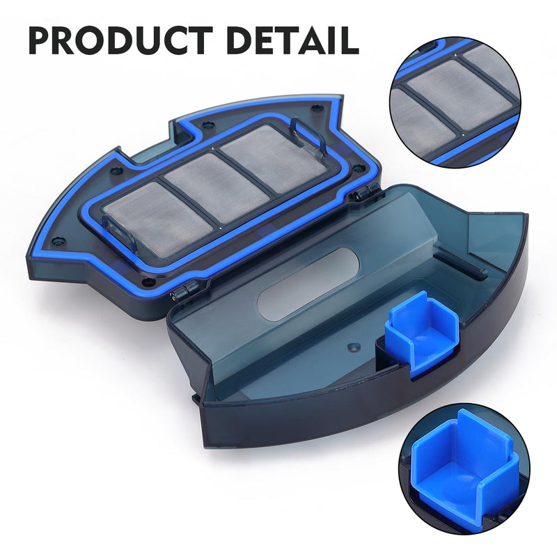 Dust Bin Box Compatible with Eufy RoboVac 11S, 15C, 30, 30C, 35C, 25C, 12, 15T, 35C, G30 Robot Vacuum Cleaner - Waste Collection Dustbin Box Replacement Accessories Spare Parts 11S,15C,30,30C,etc Dust Bin Box
