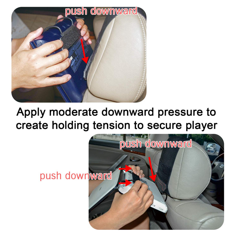 [Australia - AusPower] - TFY Universal Car Headrest Mount Holder for Portable DVD Player 