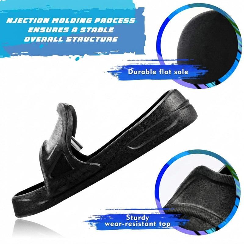 Cutecrop Concrete Finishing Shoes Slip-on Concrete Sliders for Stamping and Troweling, No Footprints, Finishing Tools Substitute to Knee Boards(Black,L) Black Large