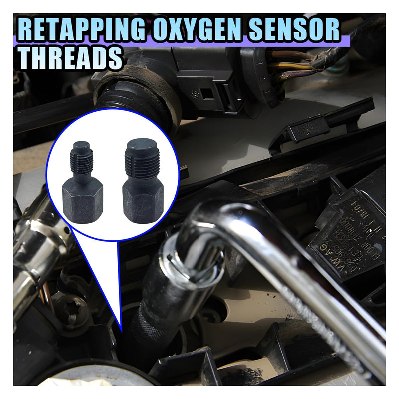 [Australia - AusPower] - 2PCS Car Thread Chasers, 3/8" Drives, M18 x 1.5mm and M12 x 1.25mm Car Thread Repair Tool 