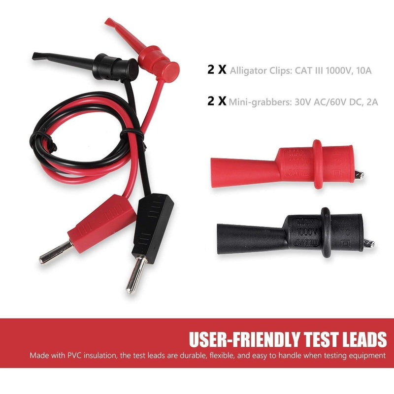 [Australia - AusPower] - AstroAI Digital Multimeter & Test Leads Bundle 