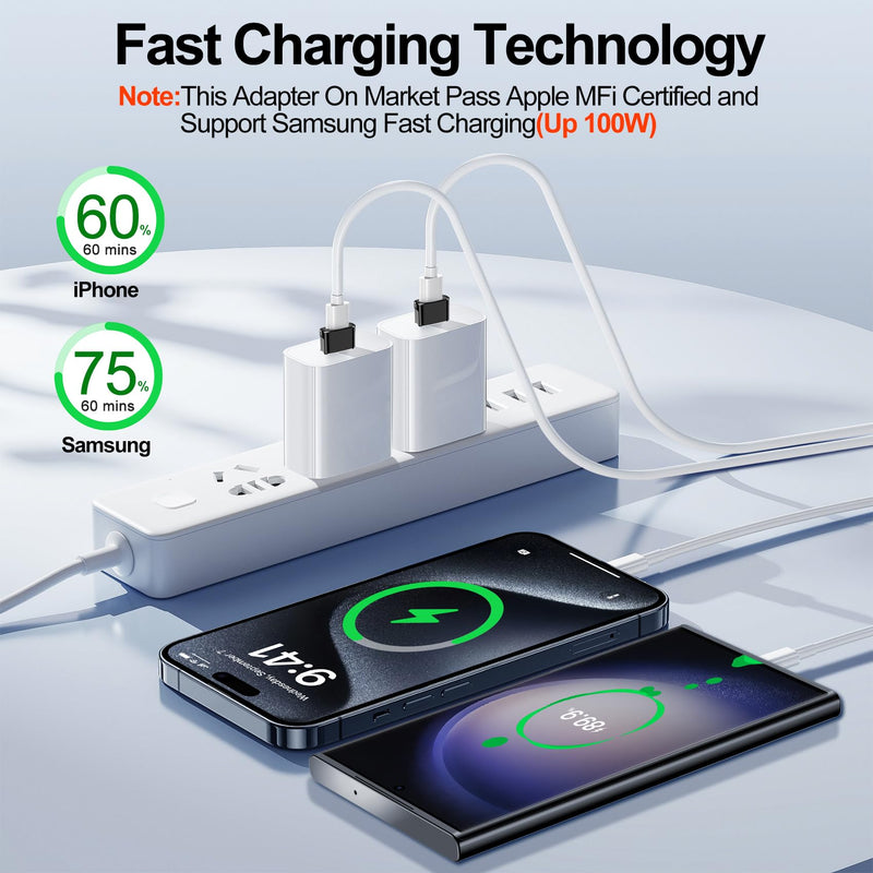 [Australia - AusPower] - xiwxi 4 Pack USB to USB C OTG Adapter,[2*Type C Female to A Male Charger Converter]&[2*USB C Male to USB 3.0 Female] forApple Watch Ultra 8 9,iPhone 15 14 13 Pro Max,Samsung S24 S23,iPad Black 