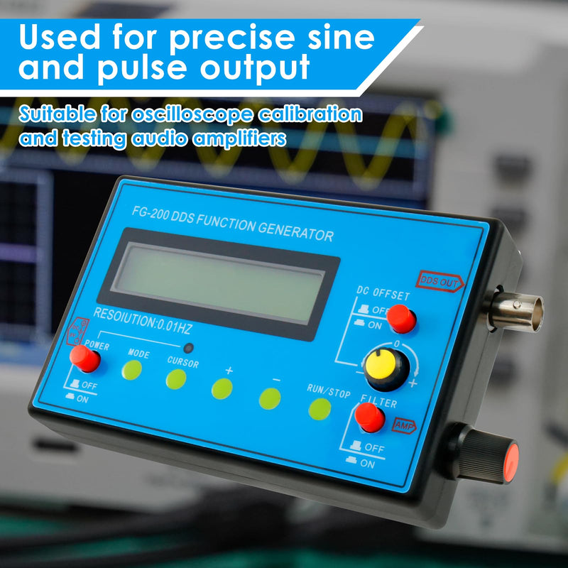 [Australia - AusPower] - FG-200 DDS Function Generator 1-500kHz USB Ultra Accuracy Stability 140 x 80 x 26 mm Frequency Generator with Schumann Wave Generator Function Signal Generator Signal Generator Function Generator 