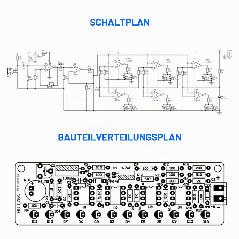 Heemol DIY Speaker Kit, Bluetooth Amplifier & Soldering Kit for Radio 87.5-108 MHz with LCD Display, Spectrum Display and Remote Control Soldering Exercise for Electronics