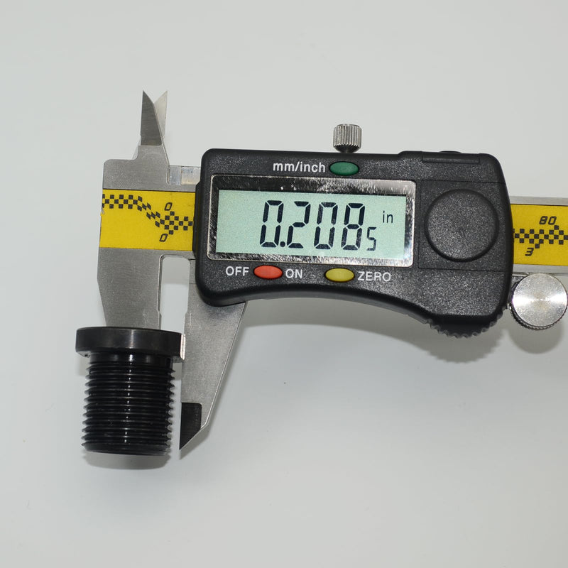 [Australia - AusPower] - 2 Pcs Thread Adapters and Washers, 1/2 * 28-3/4 * 16, Black 
