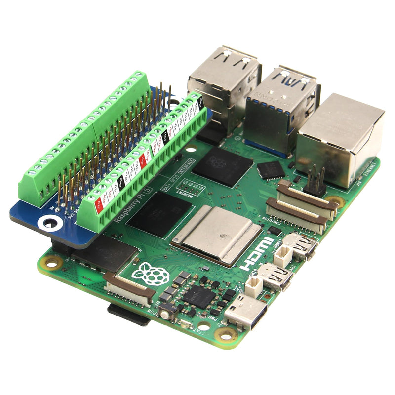 [Australia - AusPower] - Geekworm G469 GPIO Terminal Block Breakout Board for Raspberry Pi 4B/3B+/3B/ Zero 2W 