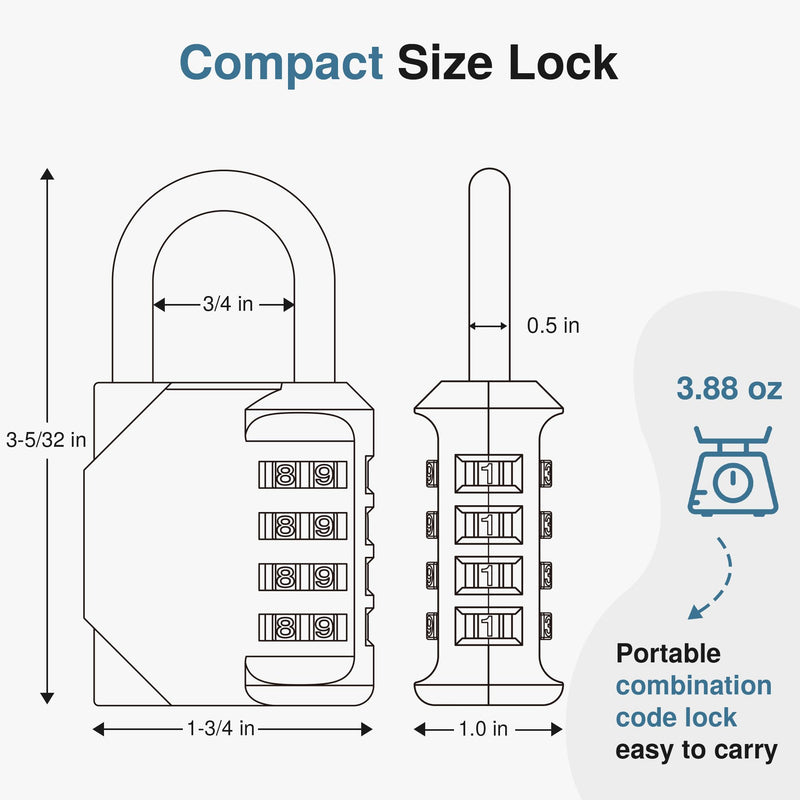 [Australia - AusPower] - Puroma Combination Lock 4 Digit Waterproof Locker Locks Secure Outdoor Padlock for Gym Lockers, Toolboxes, Gates, Fences, Storage, Sports Locker (Rose Pink) 1 Basic Rose Pink 